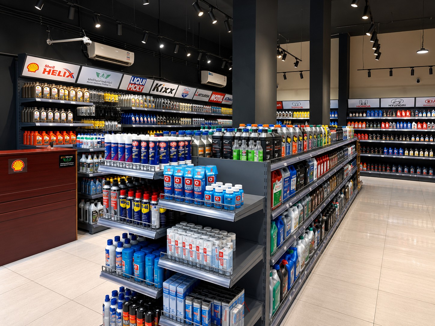 Alama Aljazeera retail shop shelves